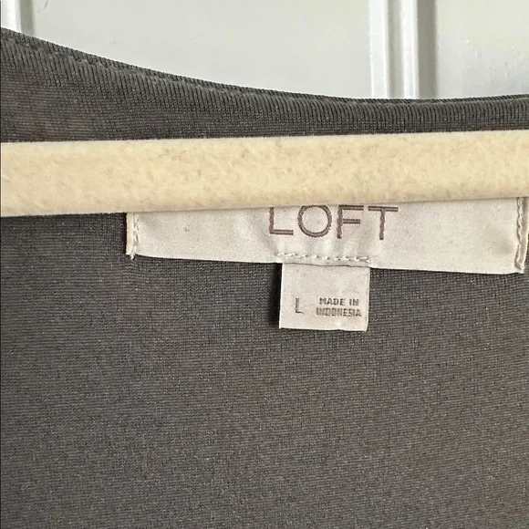 LOFT Olive and Pink Floral Maxi Dress - Picture 3 of 5